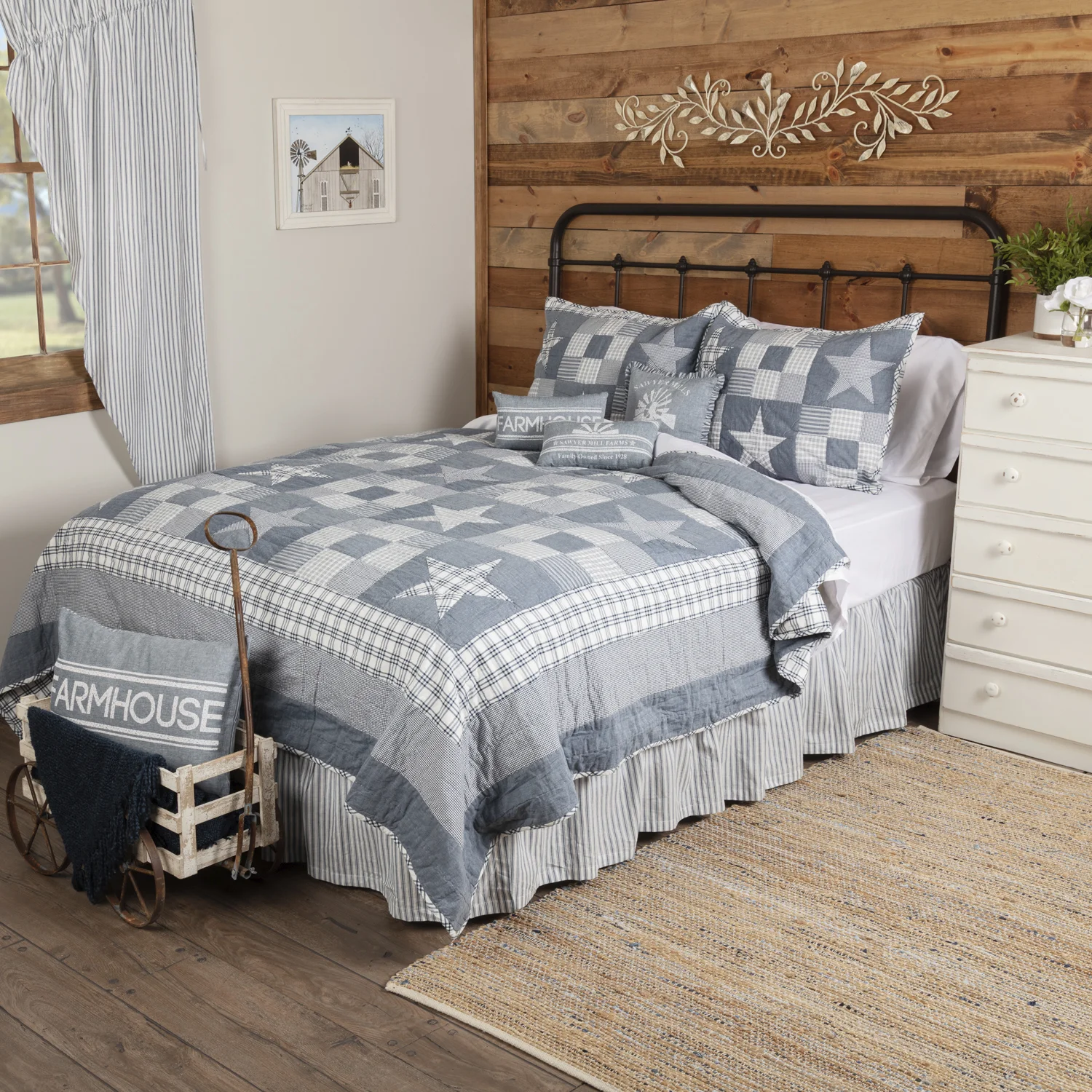 blue king quilt