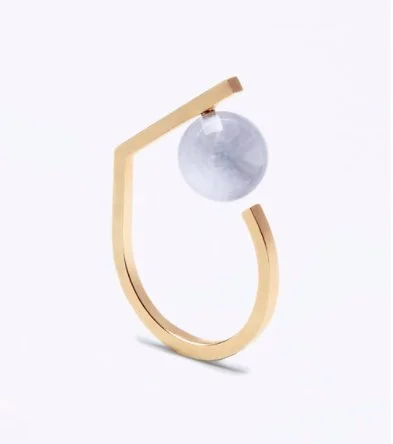Bague de createur avec pierre new arrivals