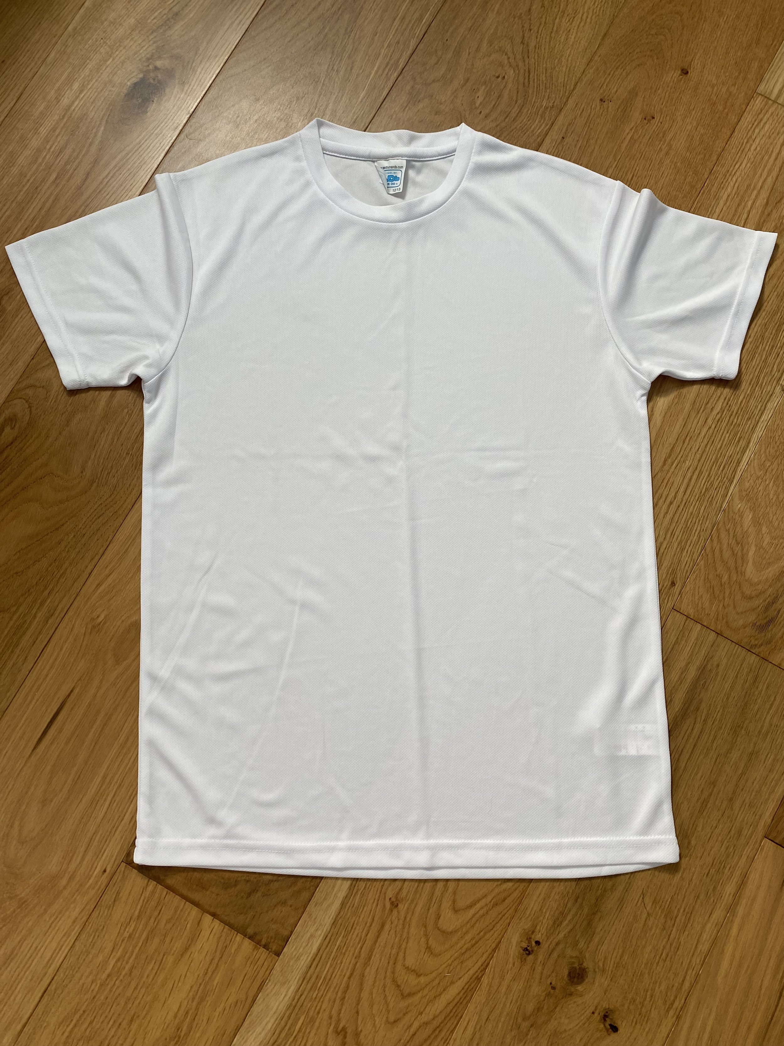 AWD Plain white Kids 100% Polyester T-Shirts - sale see variations Dolphin Kick Triathlon