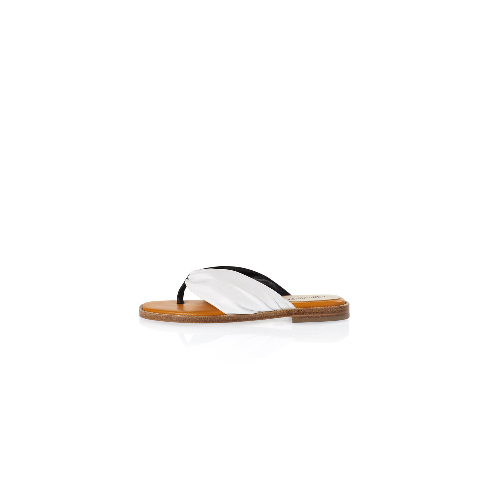 mustard flip flops