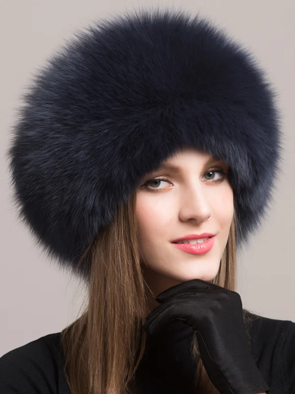 womans fur hat