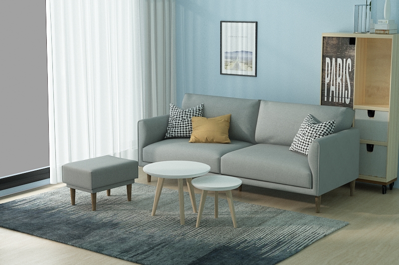 Queenshome Wooden Simple Sofa Set Designs Cheap Fabric Sofa