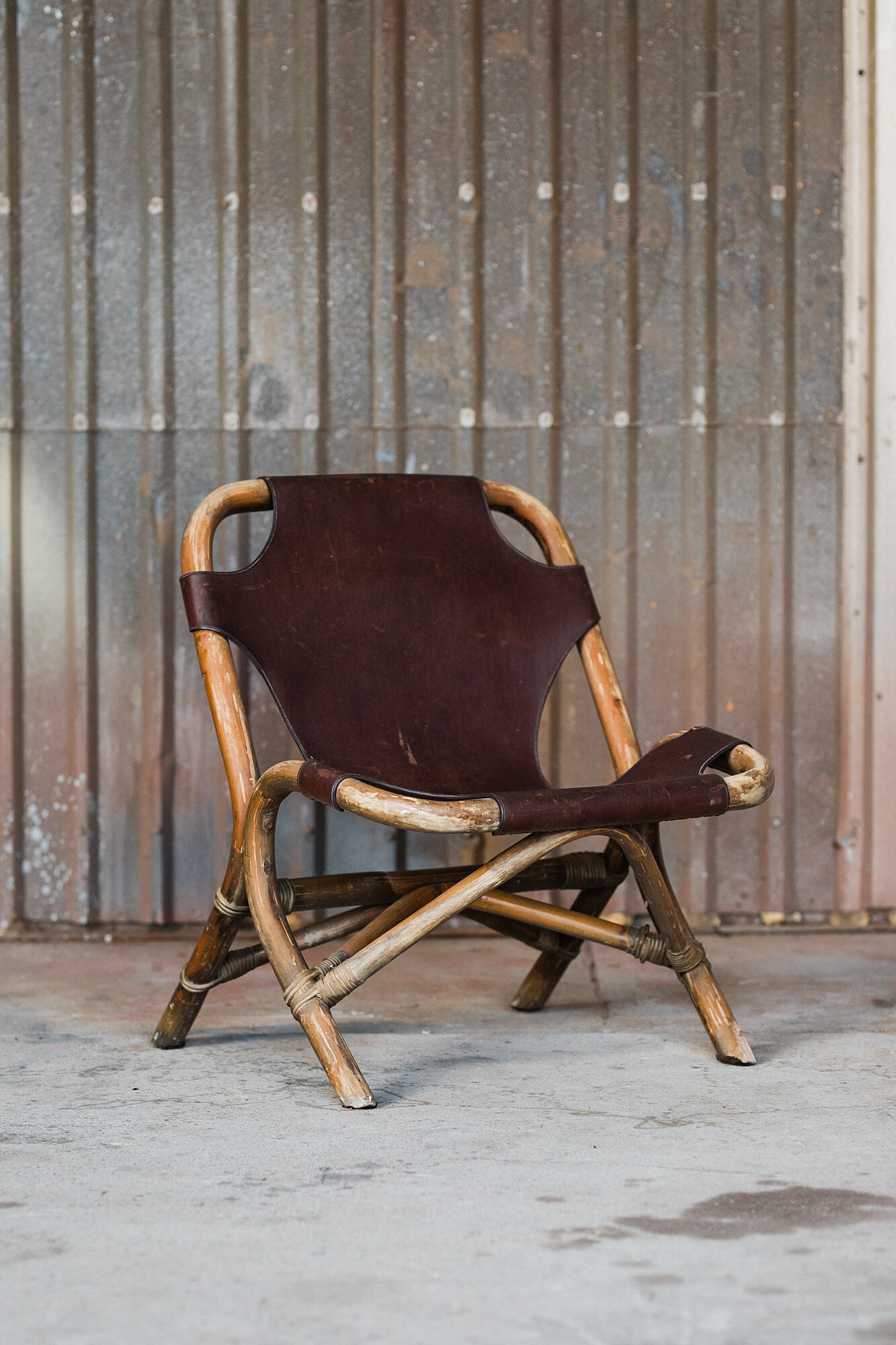 Leather Style Bamboo Lounge Chairs Whimsical Fox Events