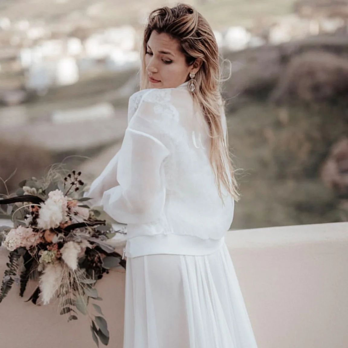 organza bomber jacket