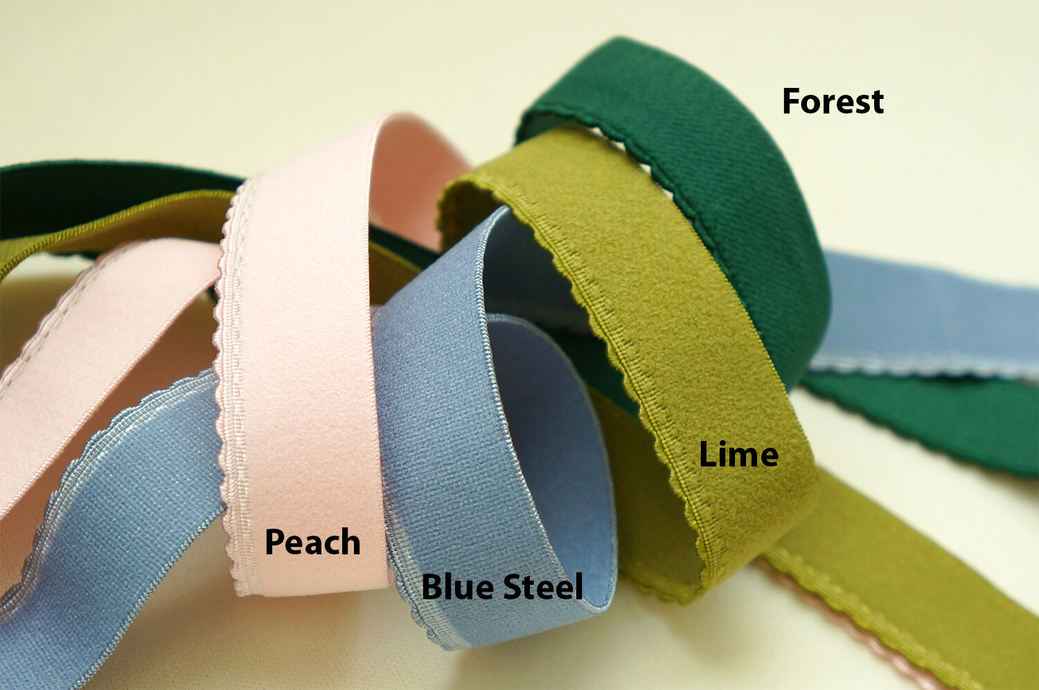 Plush Back Decorative Edge Bra Band Elastic 3/4 or 20mm - Porcelynne  Lingerie Supplies