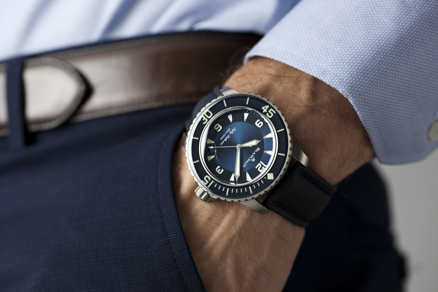 blancpain fifty fathoms titanium