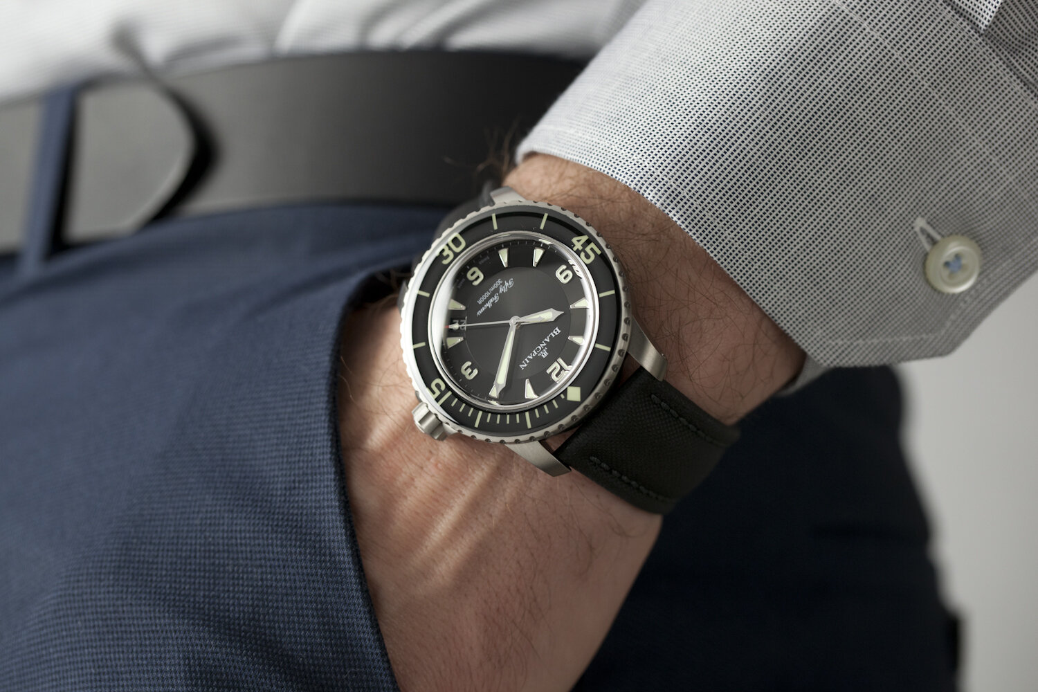 blancpain fifty fathoms 5015 titanium