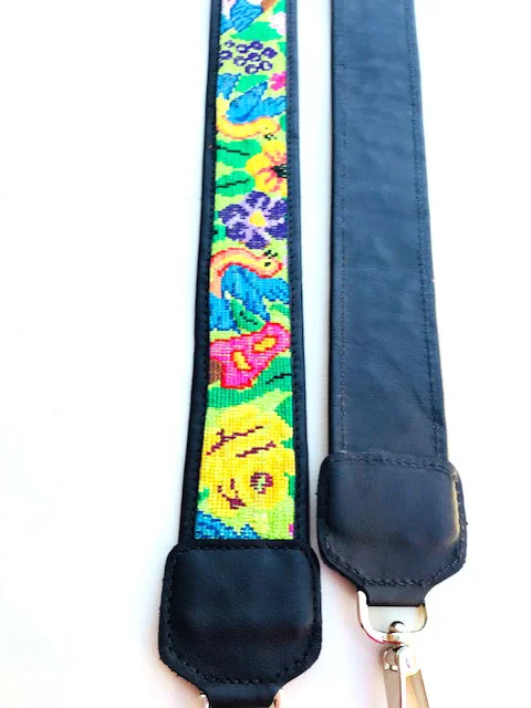 black backpack straps