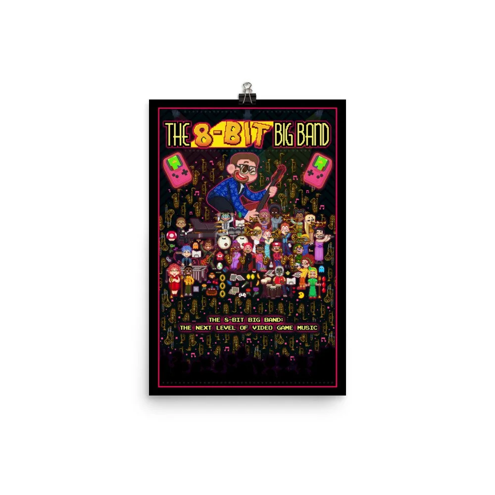banned bigtyme recordz ポスター 8BBB Poster — The 8-Bit Big Band