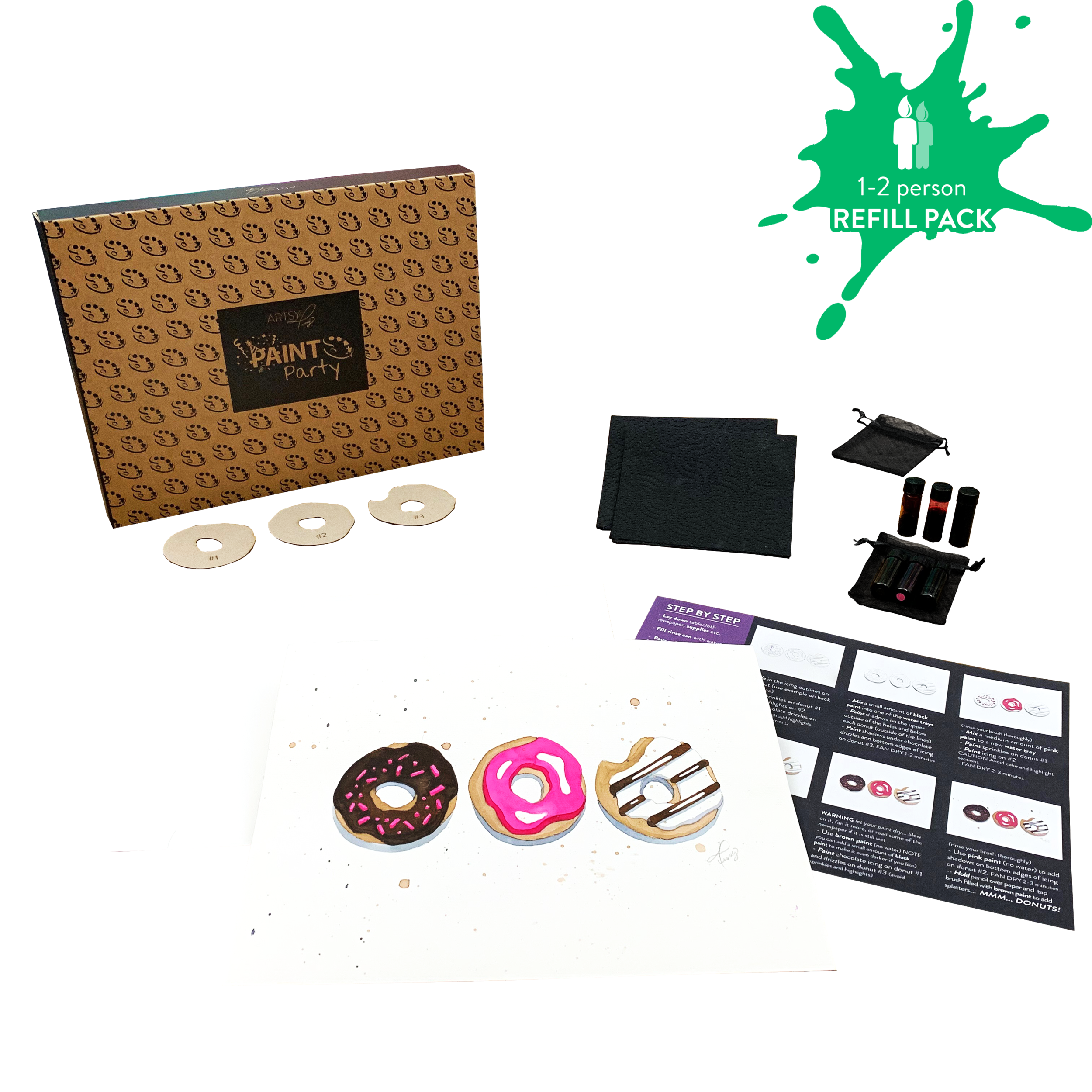 Mmm Donuts Paint Party Kits — Artsy Tessy