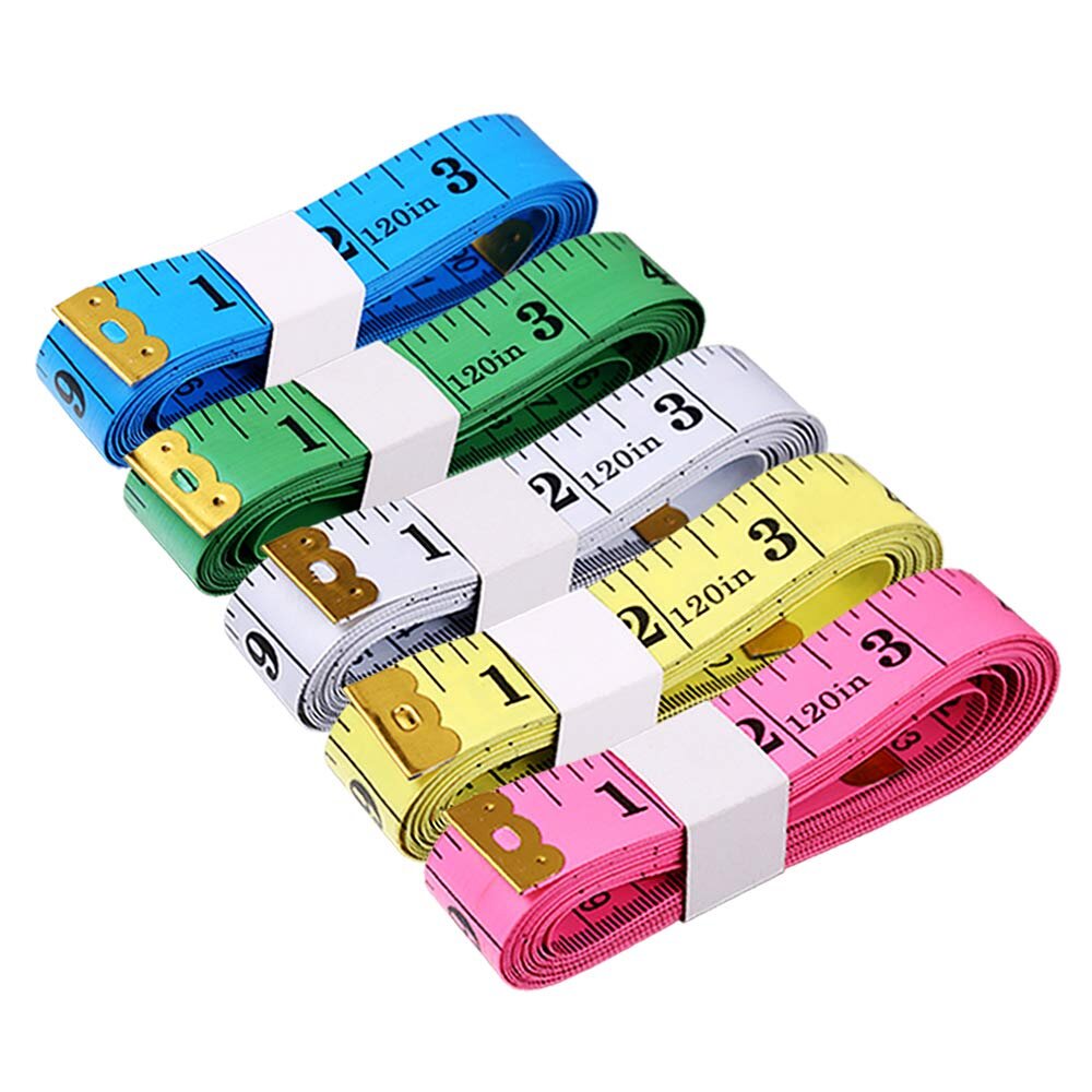 4 Pieces Body Measuring Tape 60 Inch Tape Measure Include Lock Pin and Push Button Retract Measuring Tape Ergonomic Design Measuring Tapes and Soft Tape Measure for Tailor and Body Measurement 