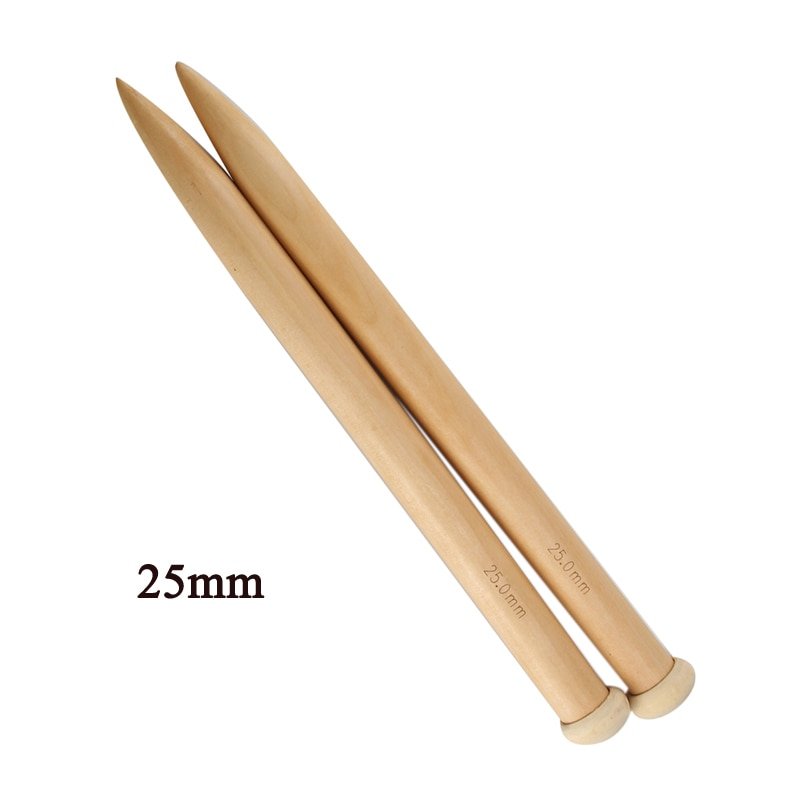  Coopay Chunky Knitting Needles 10mm 35cm Long, Huge Bamboo  Knitting Needle for Beginners Large Knitting Project, Jumbo Wooden Knitting  Pins for Arthritic Fingers, Lightweight Solid Wood