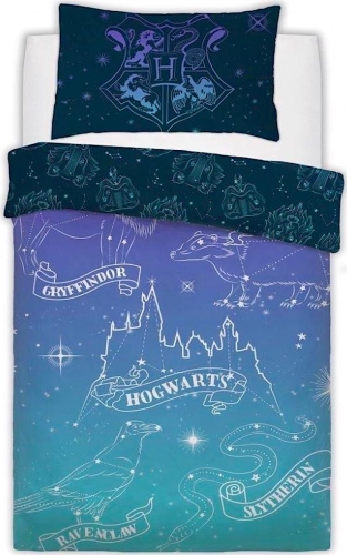 Official Harry Potter Celestial Magic Reversible Duvet Cover With
