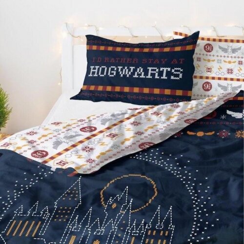 Official Harry Potter Hogwarts Break Reversible Duvet Cover