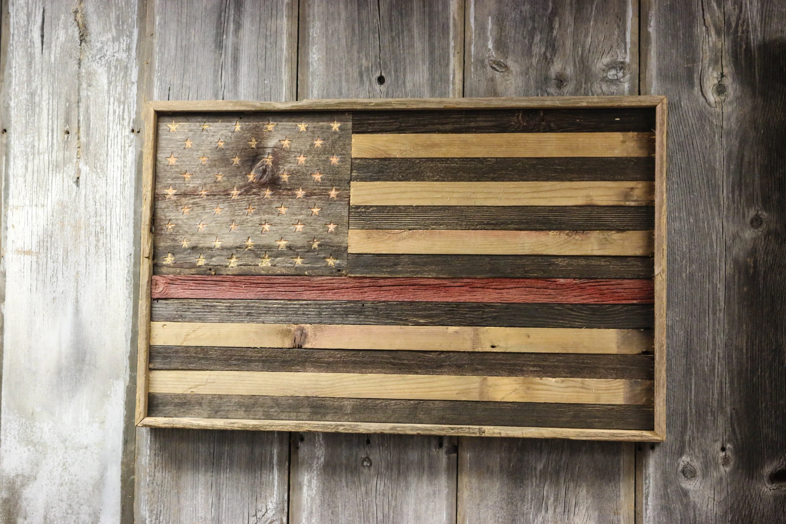 Thin Red Line Flags For Heroes Sangamon Reclaimed