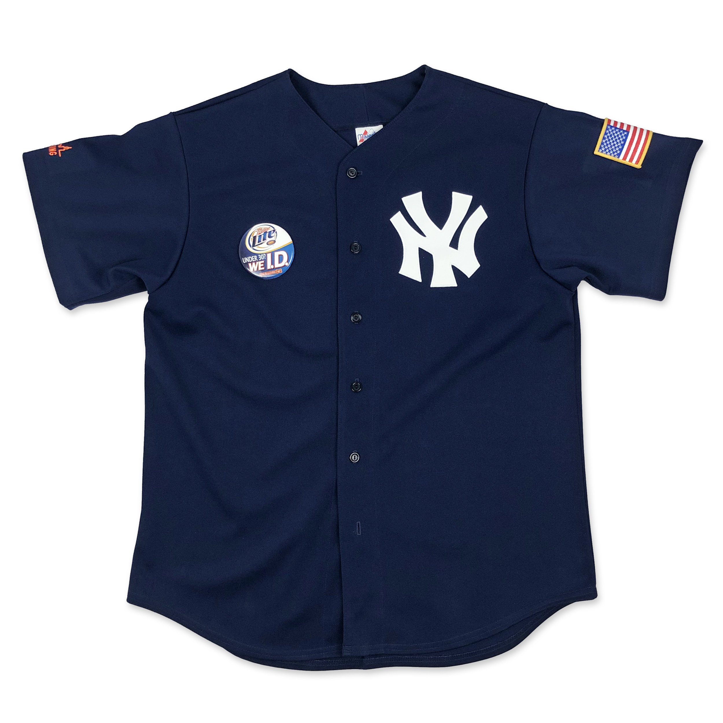 The NY Yankees Navy Blue 'COLD BEER HERE' Vintage Vendor Jersey with  Official Vintage Miller Lite Pin — An Honest Living™