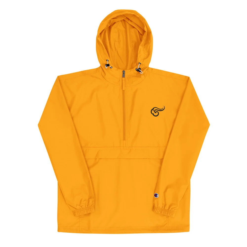 Embroidered Constant movement cloud on Champion Packable Jacket Seven Eight Tattoo
