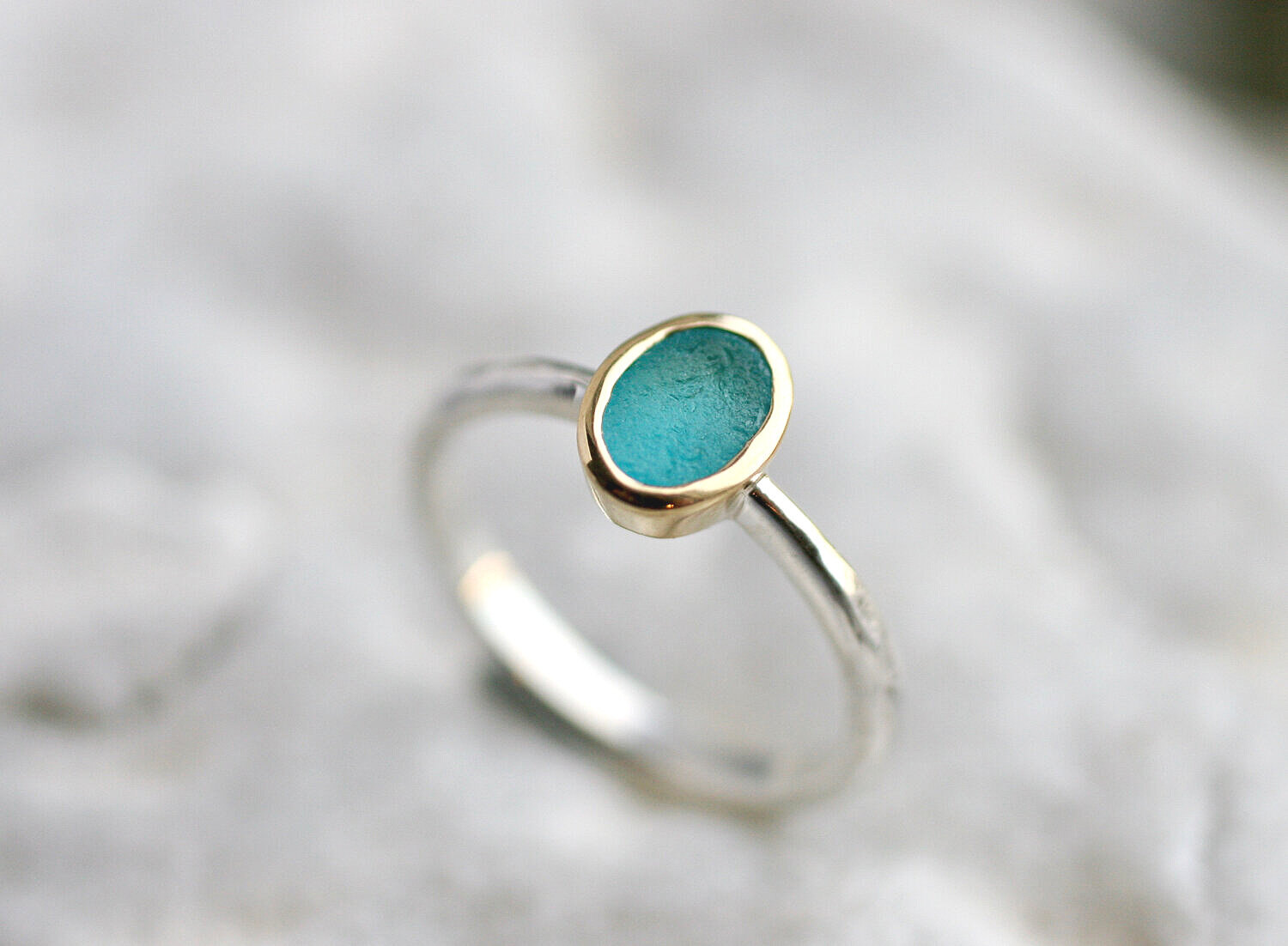 How To Make A Sea Glass Ring With Bezel Setting