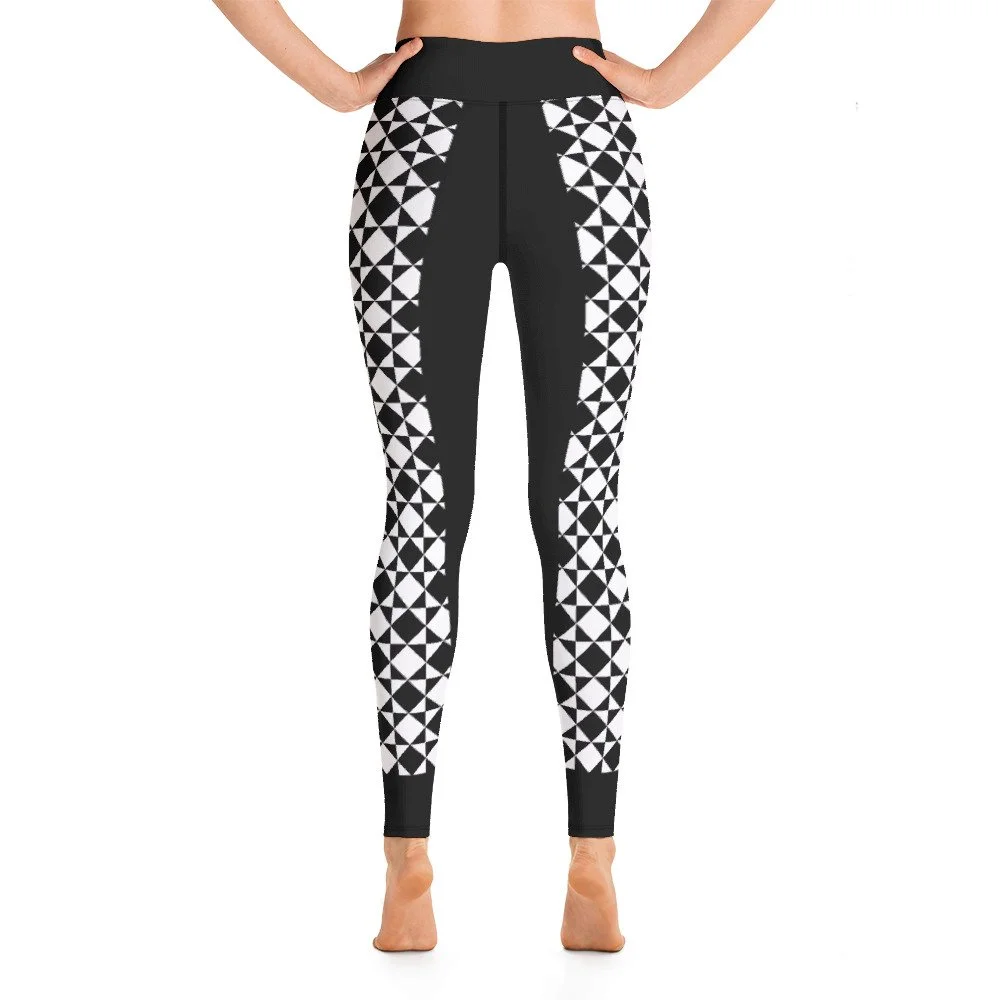 Black White Monochrome Leggings Triangle Geo PIBE Magazine Play It By Ear