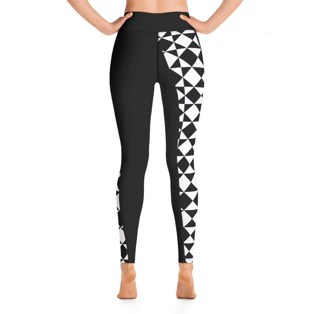 Black \u0026 White Monochrome Leggings 