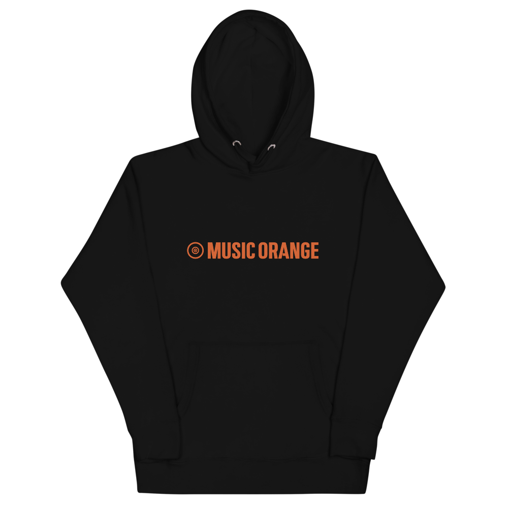 Hoodie Music Orange black or white Music Orange Original Licensed Music for Advertising