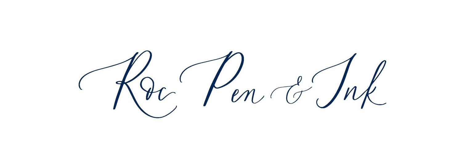 Roc Pen and Ink- Modern Calligraphy for Weddings and Events