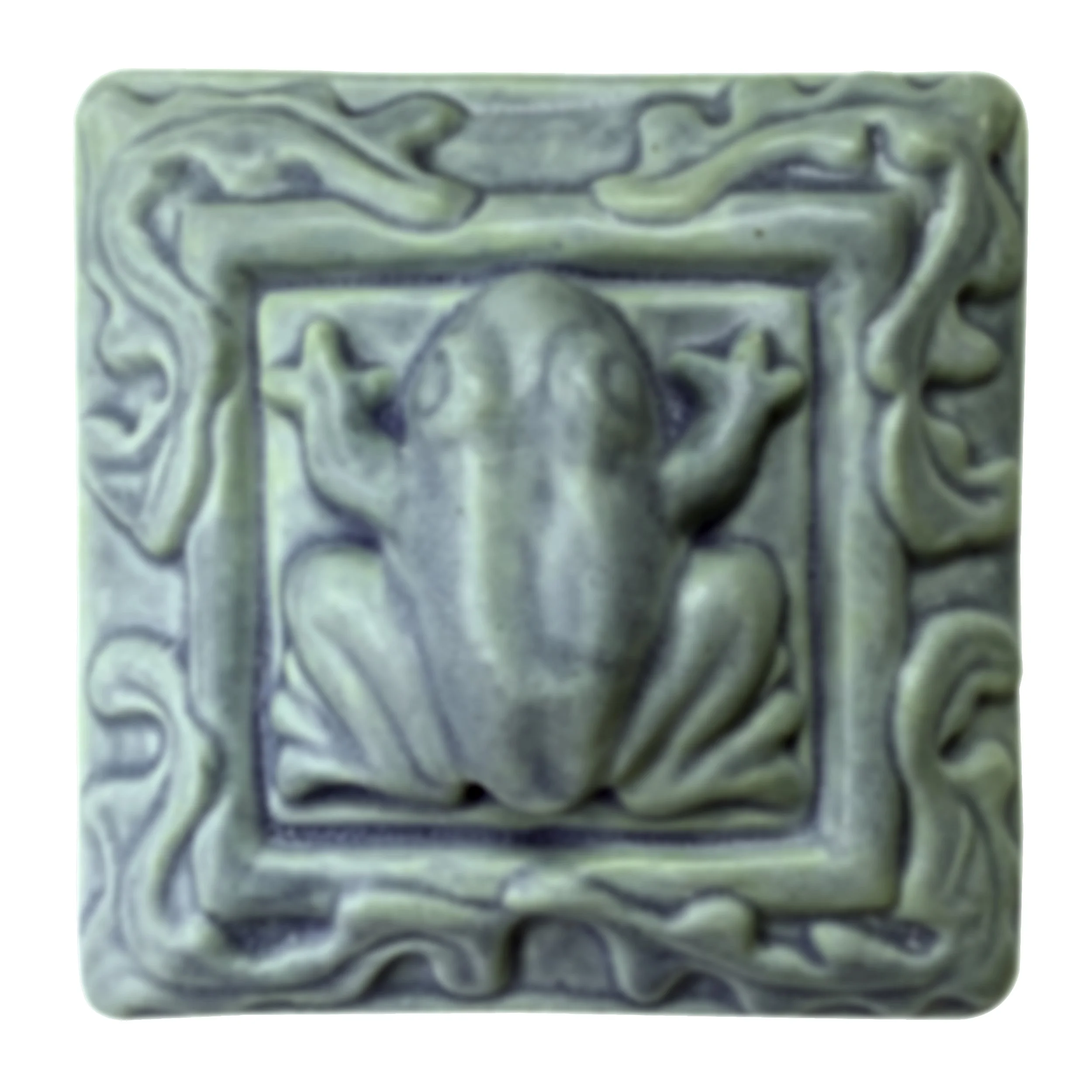 Frog Floral Art Tile 4x4