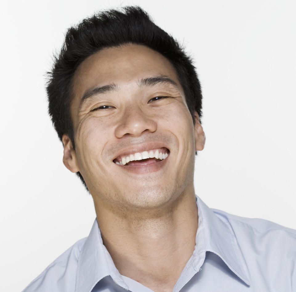 Asian face smile