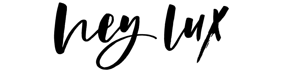 hey lux | modern calligraphy + lettering studio