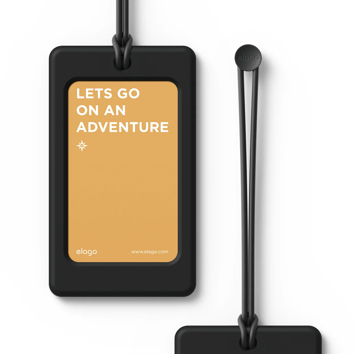 luggage tag black