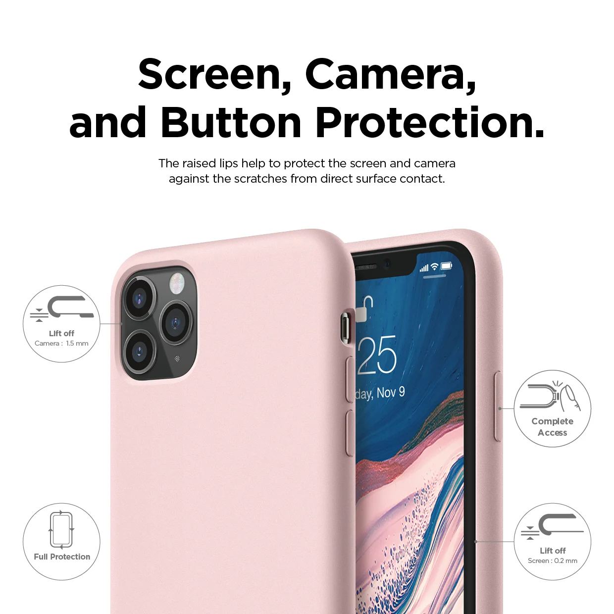 Shockproof Anti-Scratch Shock Absorption Protective Cover Case for Apple iPhone 11 Pro Max NEXCURIO Silicone Case for iPhone 11 Pro Max 6.5 NEYHU261226 N6
