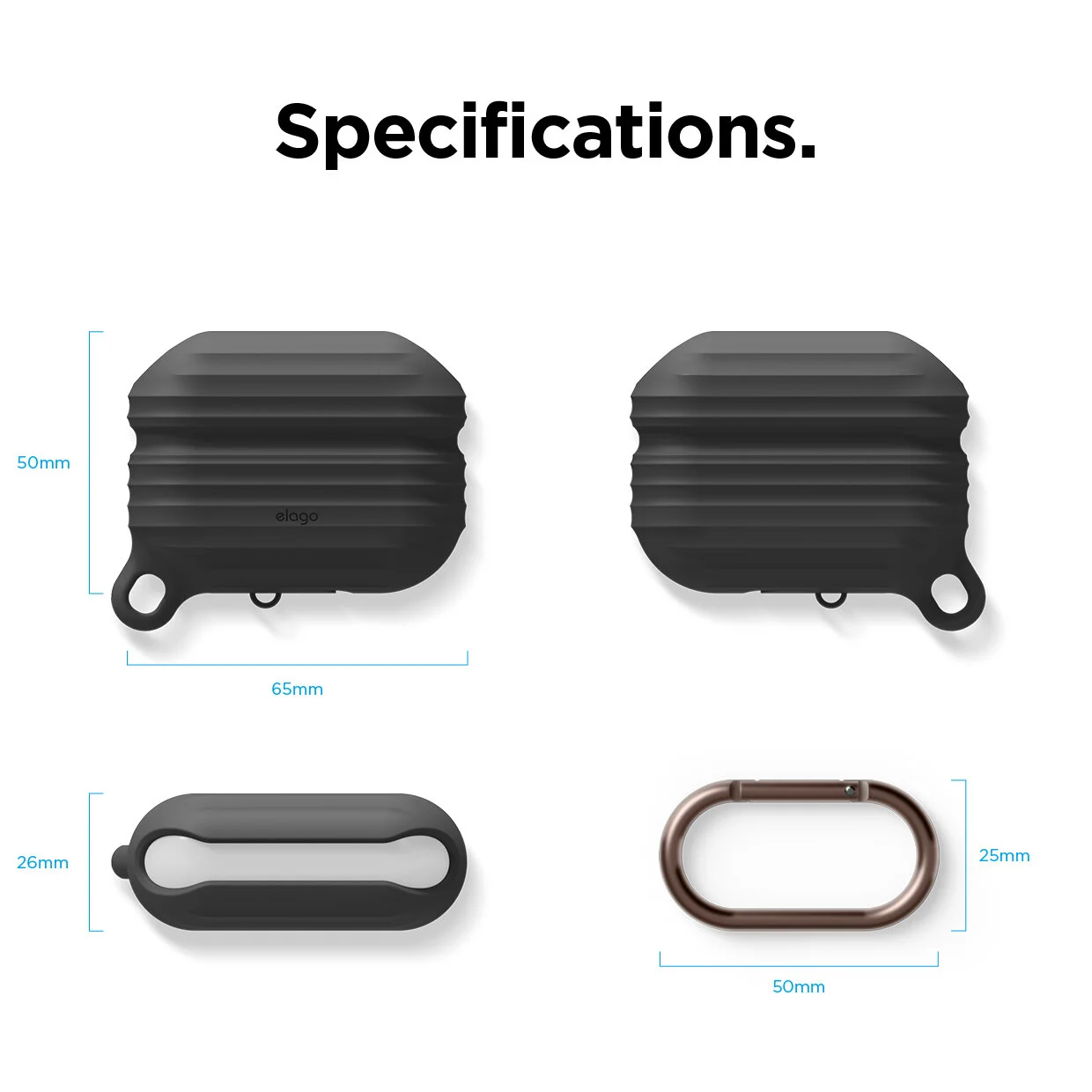 Airpods Pro Waterproof Case Black Elago