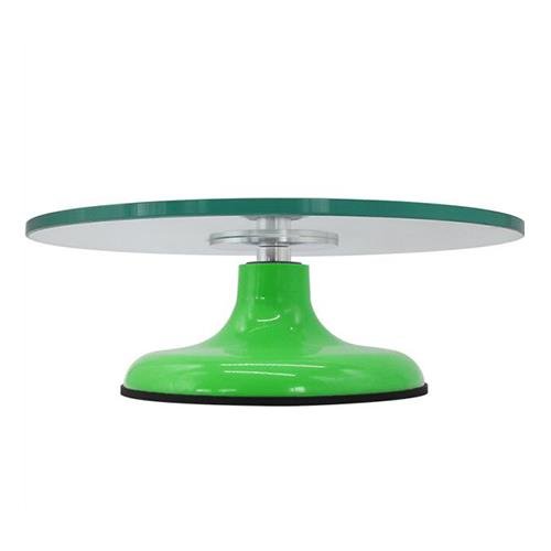 12'' Tempered glass revolving cake stand turntable