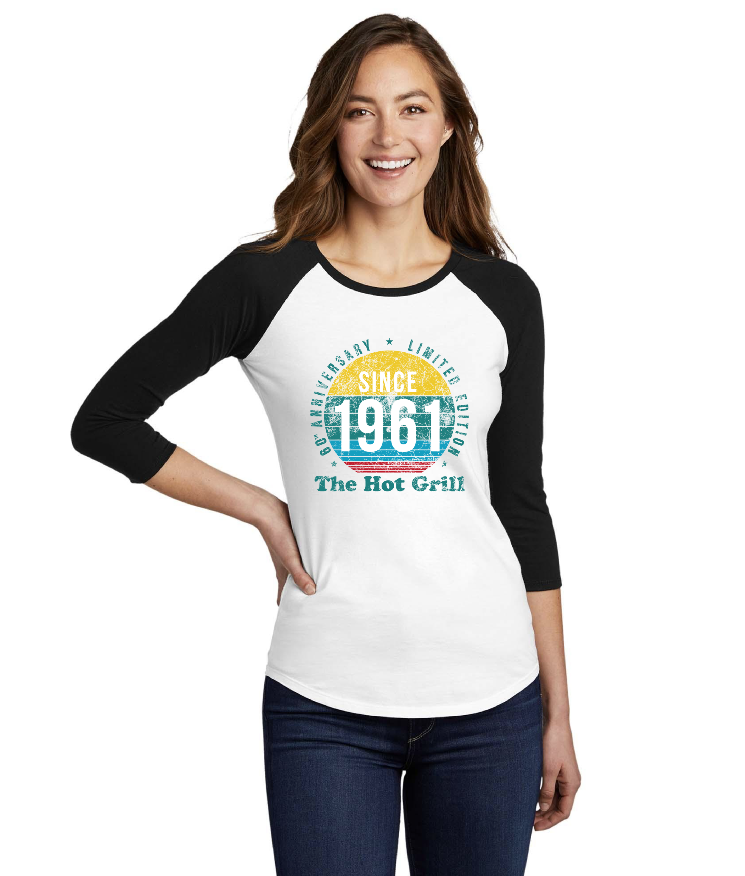 THG 1961 3/4 Sleeve Baseball Shirt — THE HOT GRILL