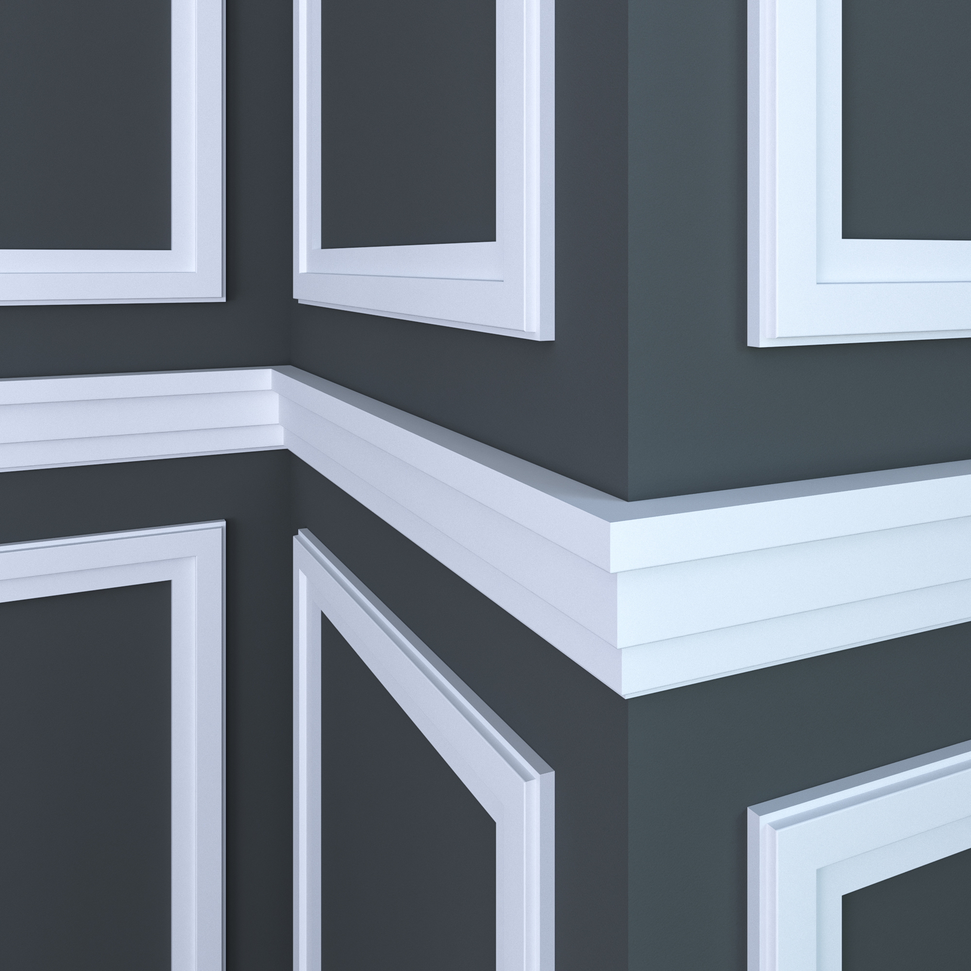 1264 Chair Rail Moulding Ornamental Decorative Millwork
