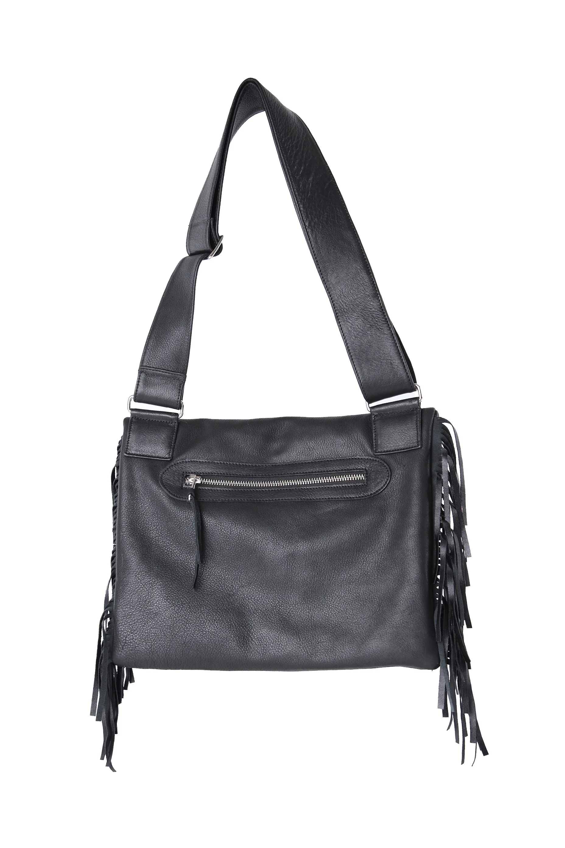 fringed shoulder bag
