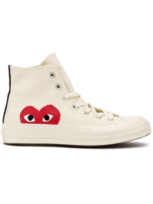 converse cdg blanches