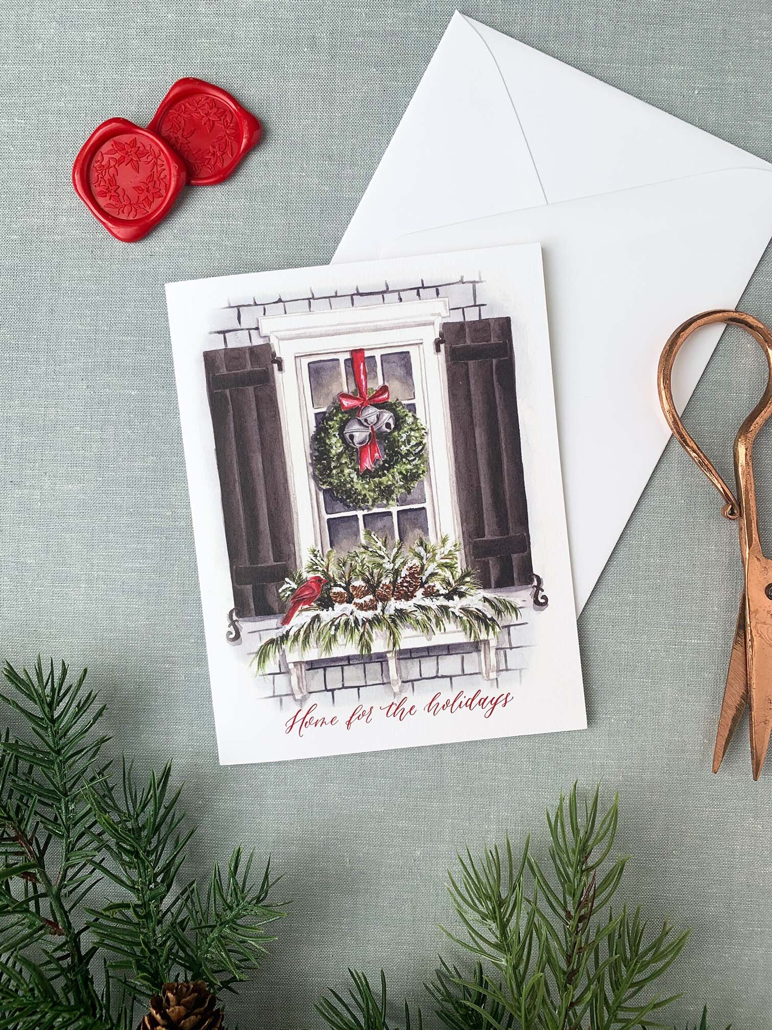 Home for the Holidays - Window Greeting Card — PAPER BETTY