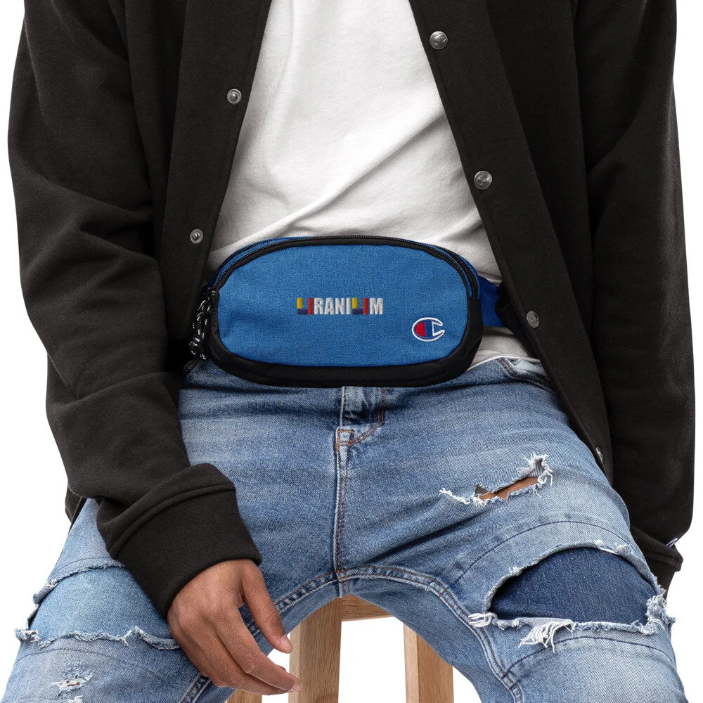 champion fanny pack blue