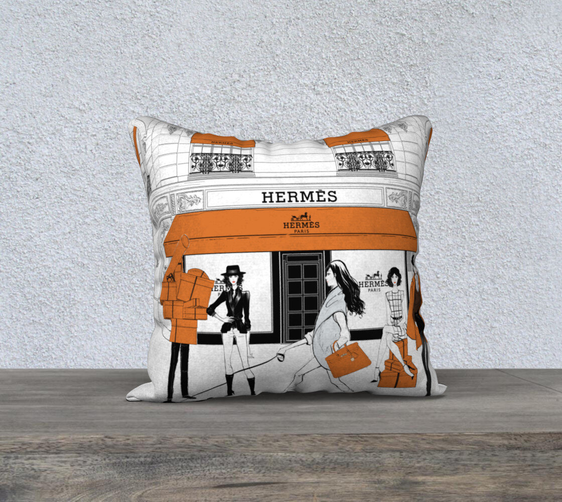 Hermes Store Front Canvas Print by So Loretta