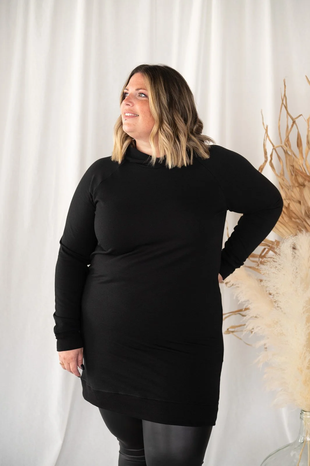 Bamboo Fleece Hoodie Dress | Lost In 