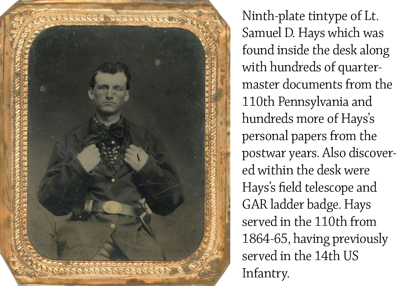 Original Civil War Field Desk Used By Lieutenant Samuel D Hays
