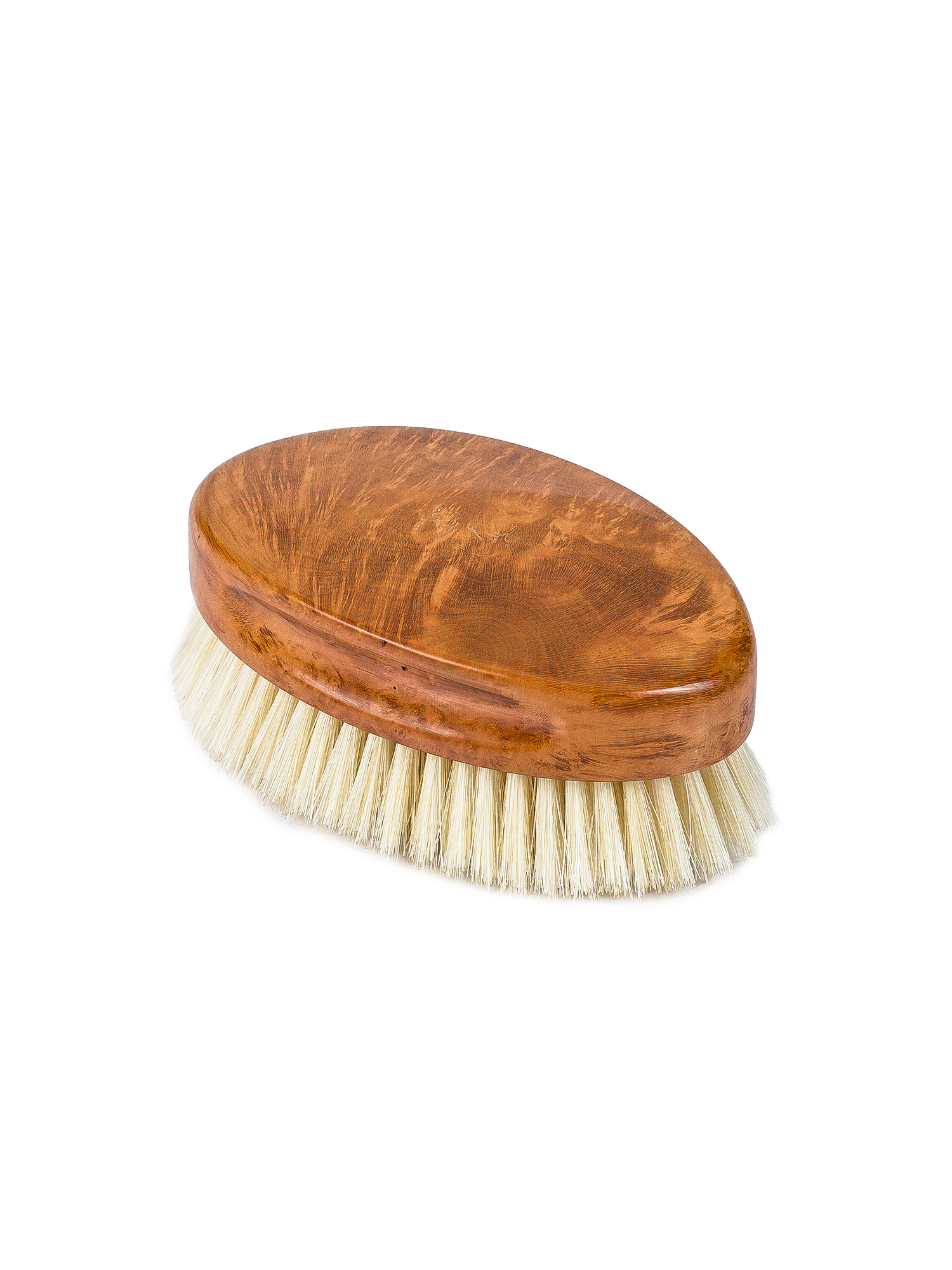 Mariella Martinato Horn Oval Italian Briar Wood Hair Brush
