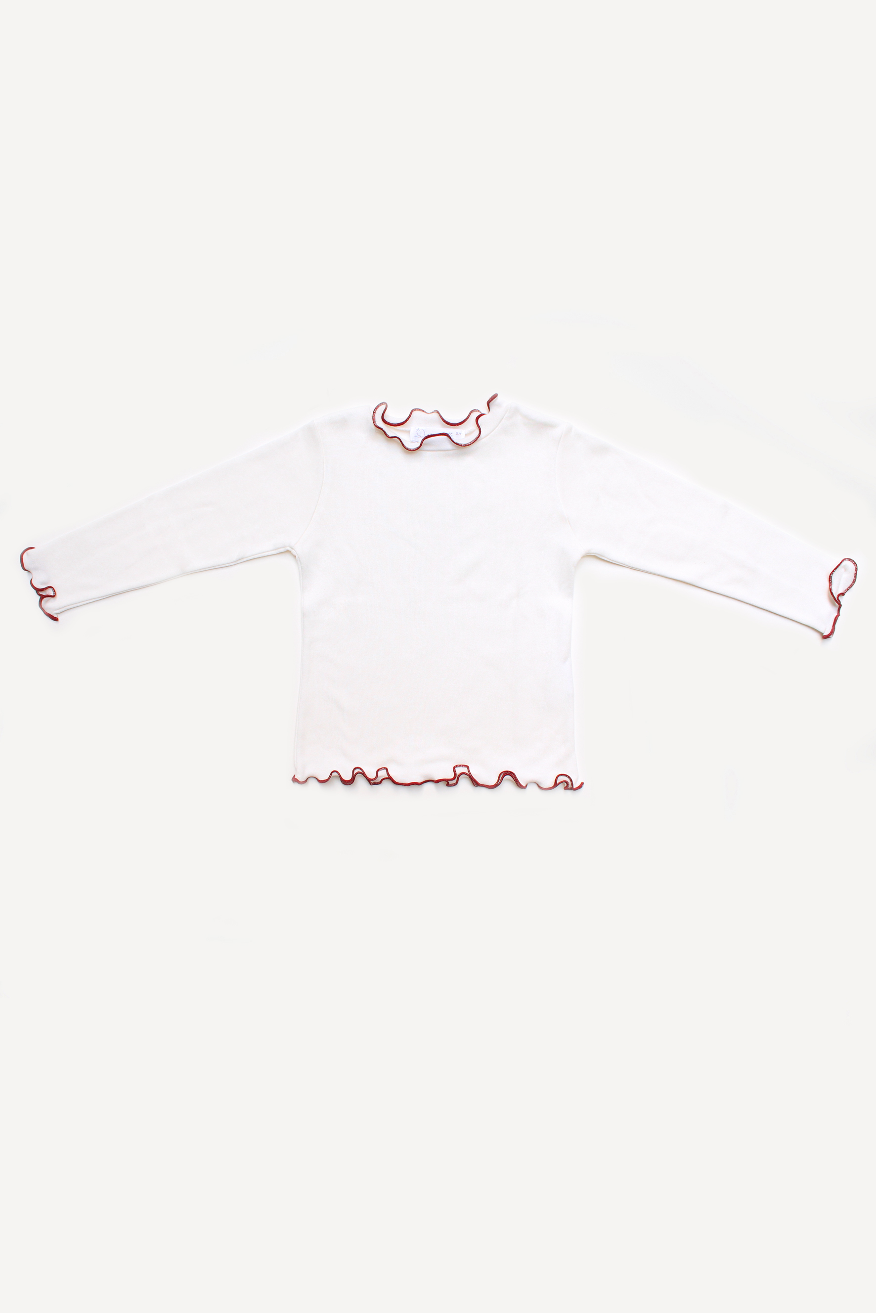 maglia lupetto rossa bambina