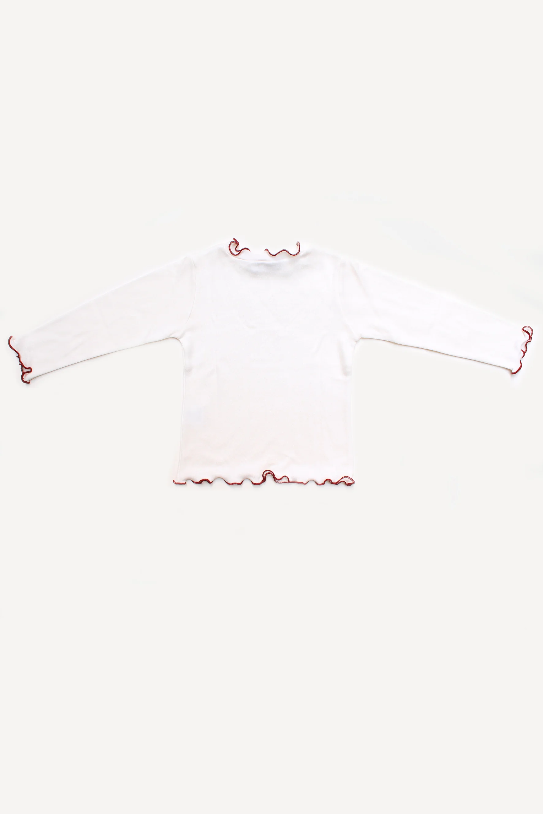 maglia lupetto rossa bambina