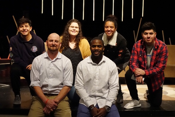 PICTURED: Efren Morones, Dave Tollefson (NFL), Mariah Canfield, Kenny Onatolu (NFL), Jilleanette Figueroa Revera, Alonso Lopez