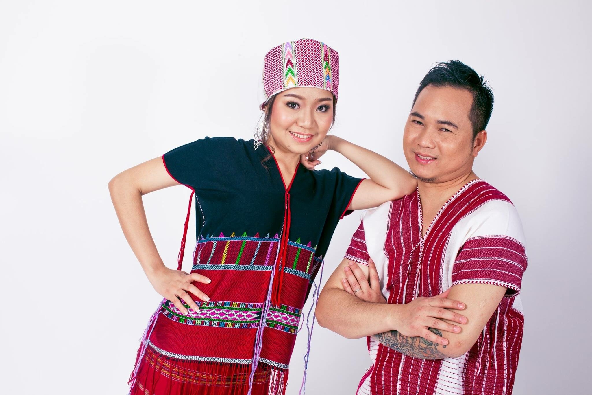 Deedee & Jester in native clothing.jpg