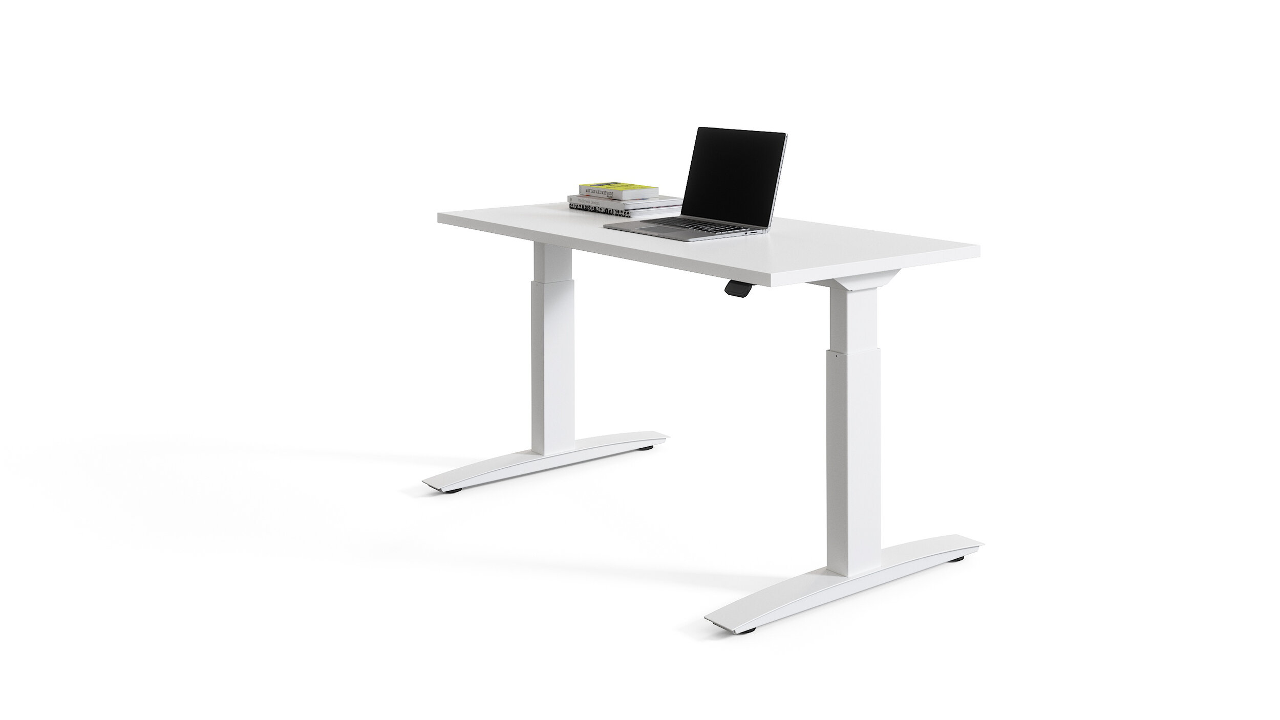 Manual Height-Adjustable Heavy-Duty Steel Standing Desk Frame / Table Frame  (Frame Only)