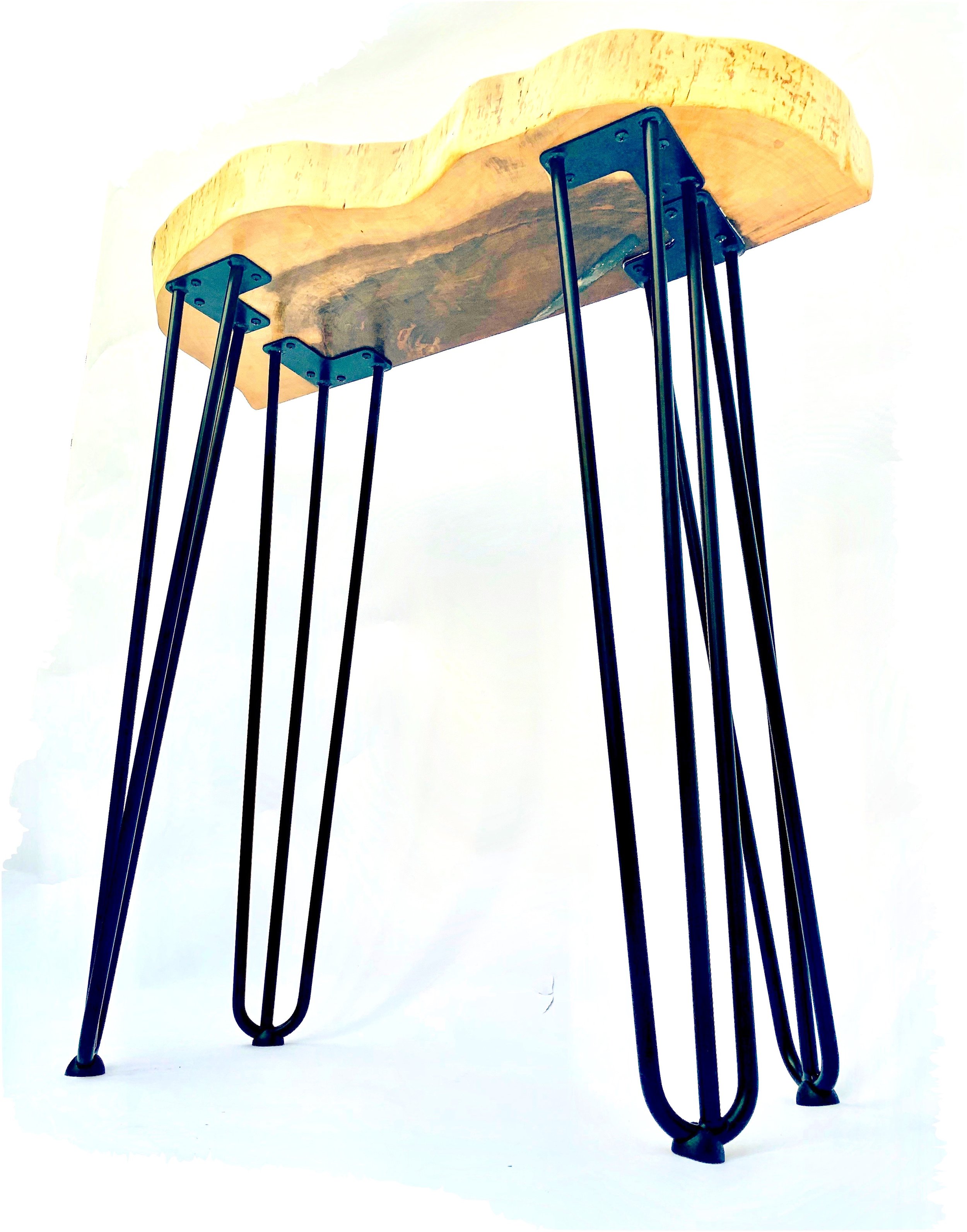 Live Edge Oak Entryway Table Pitch Dwellings