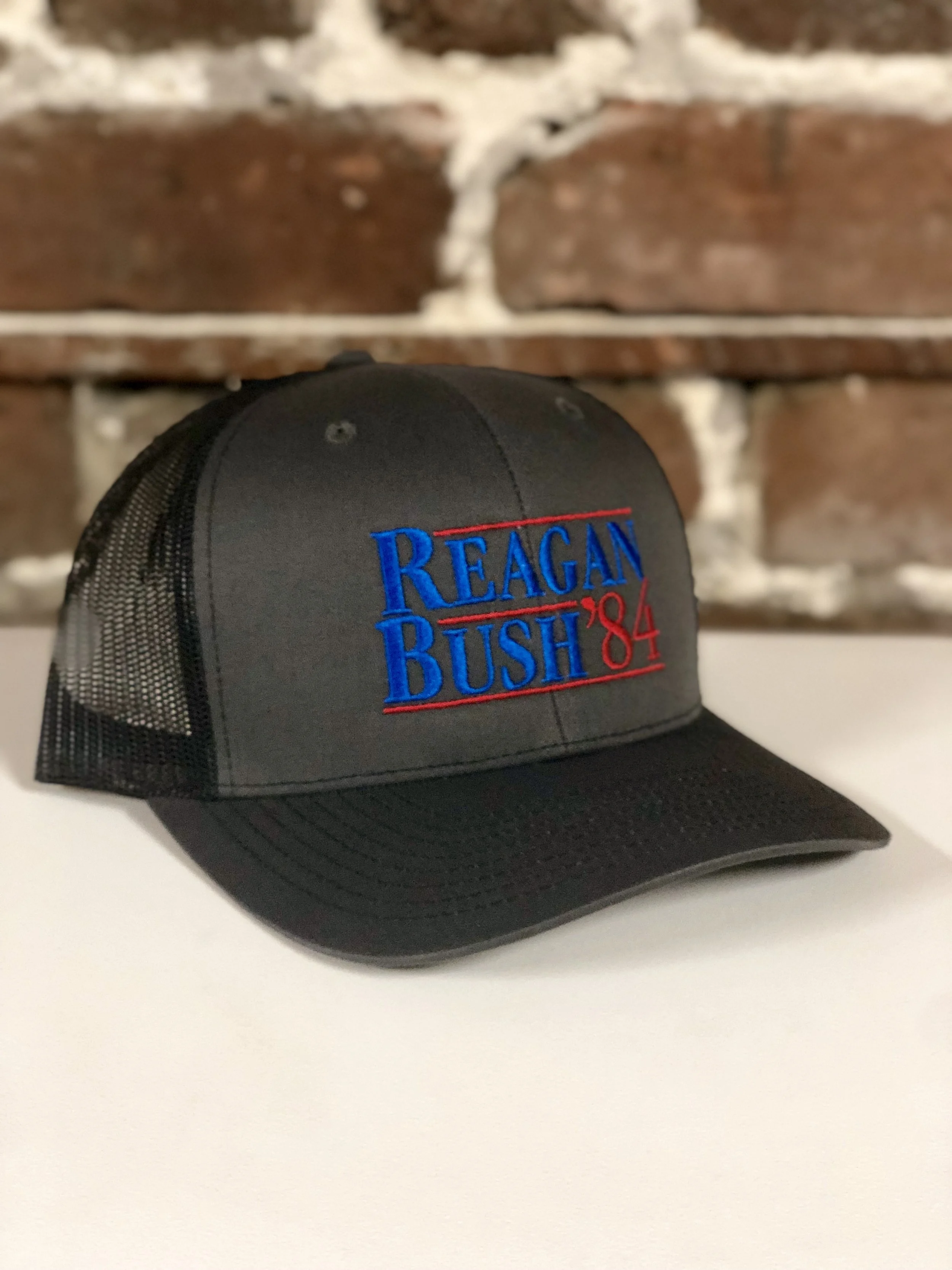 reagan bush 84 trucker hat